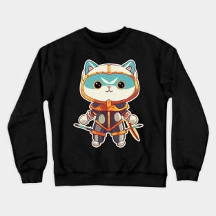 Chibi Cute Cat In Costume Crewneck Sweatshirt